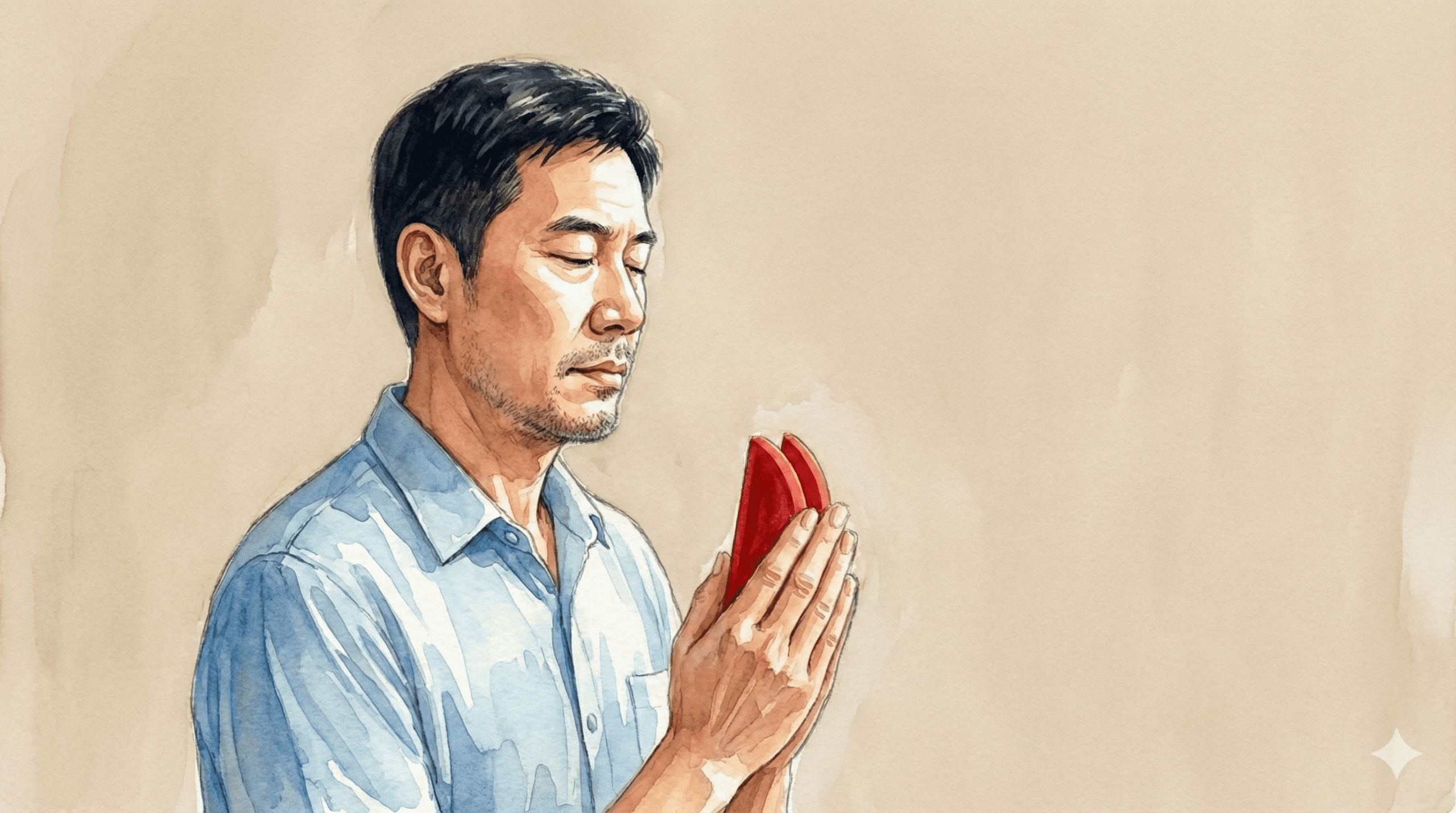 擲筊怎麼看？聖杯、笑杯、陰杯機率與意義詳解：神明溝通SOP與問事禁忌