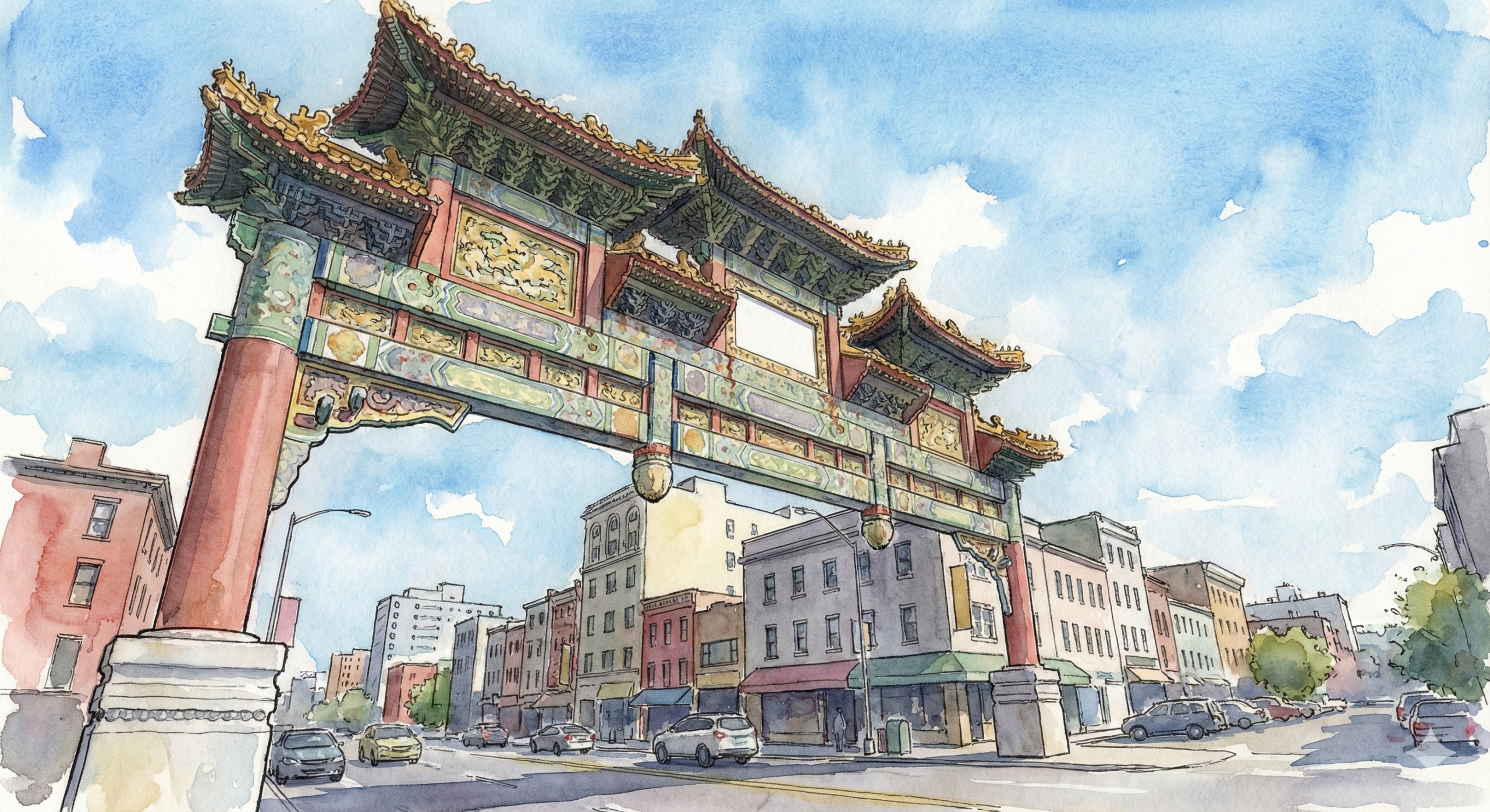 Exterior of a famous Taiwan temple, bustling with incense and visitors