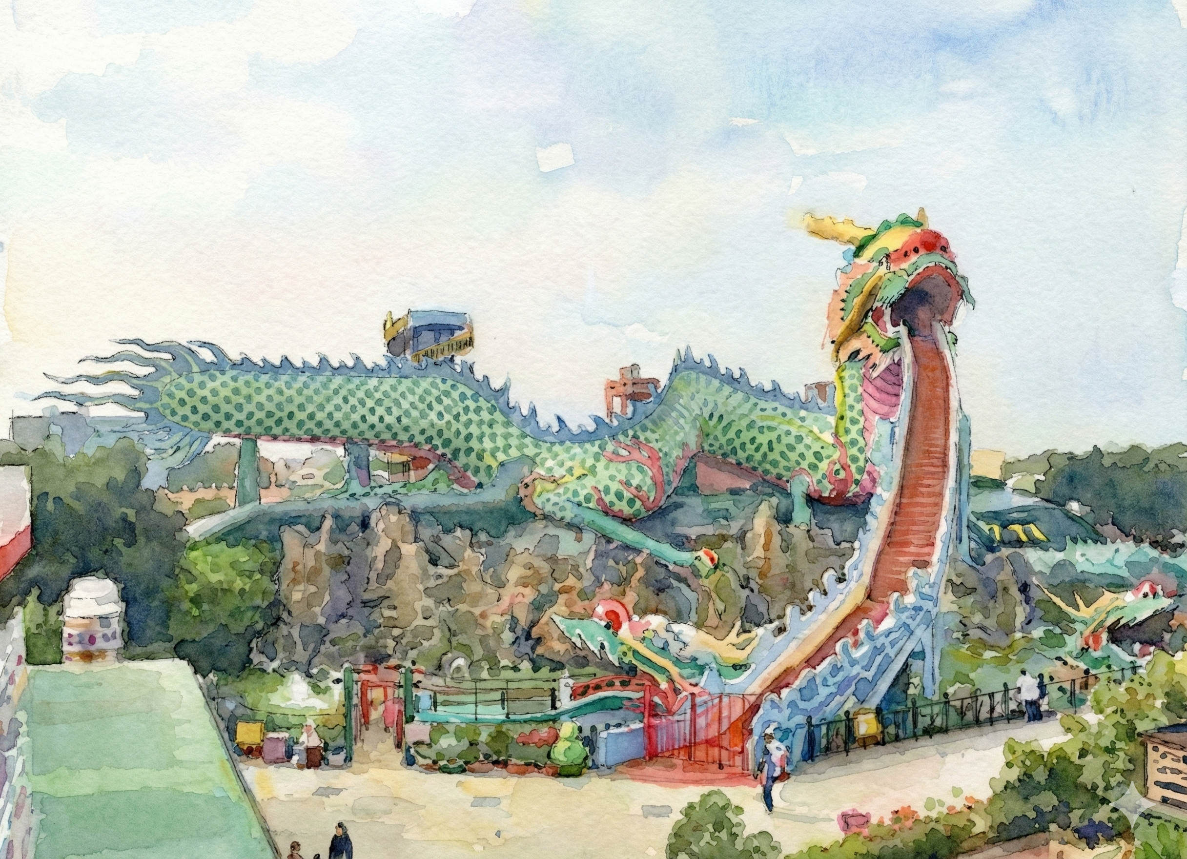 Beigang Wude Temple solemn statue and magnificent hall