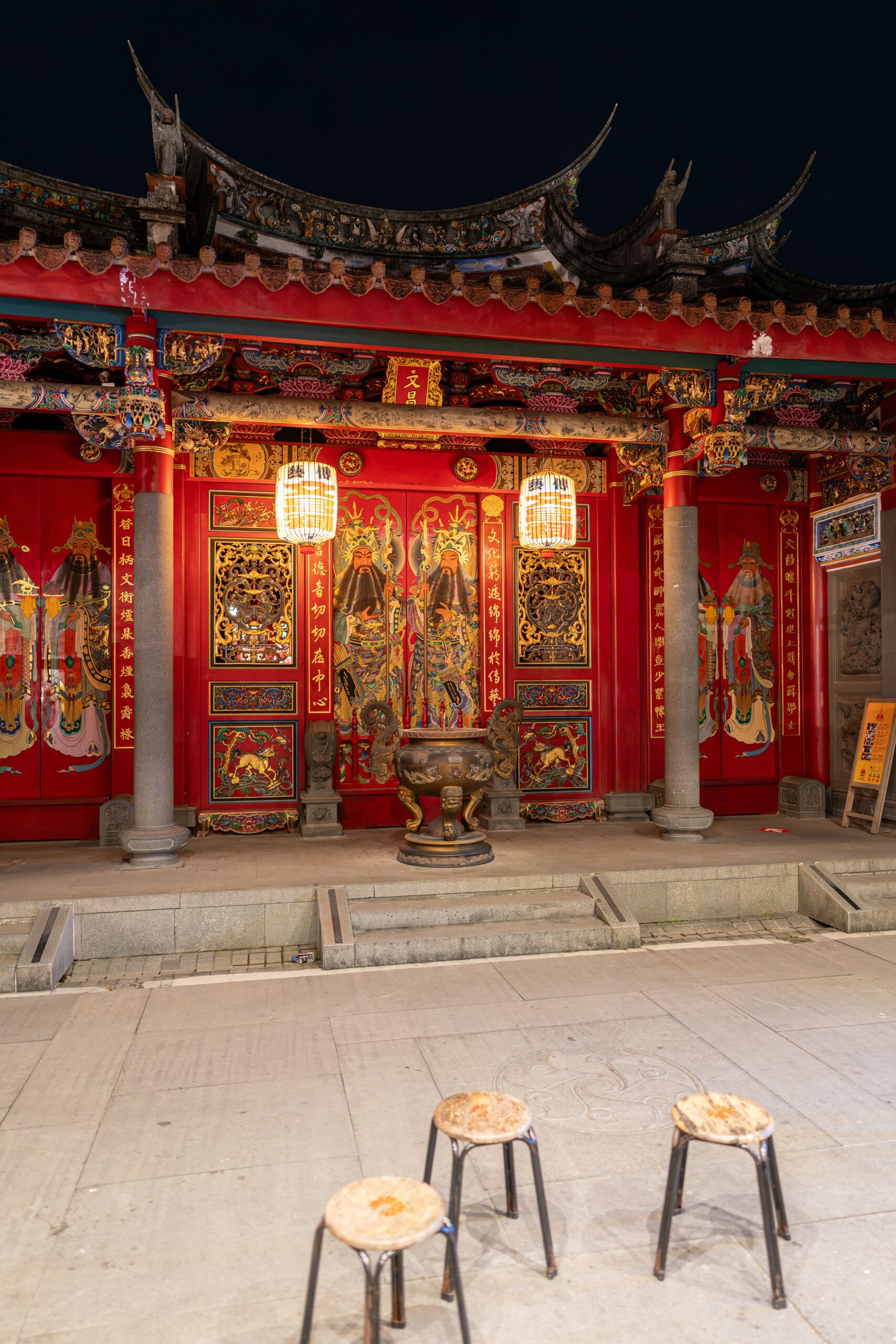 Peaceful temple corner symbolizing spiritual return