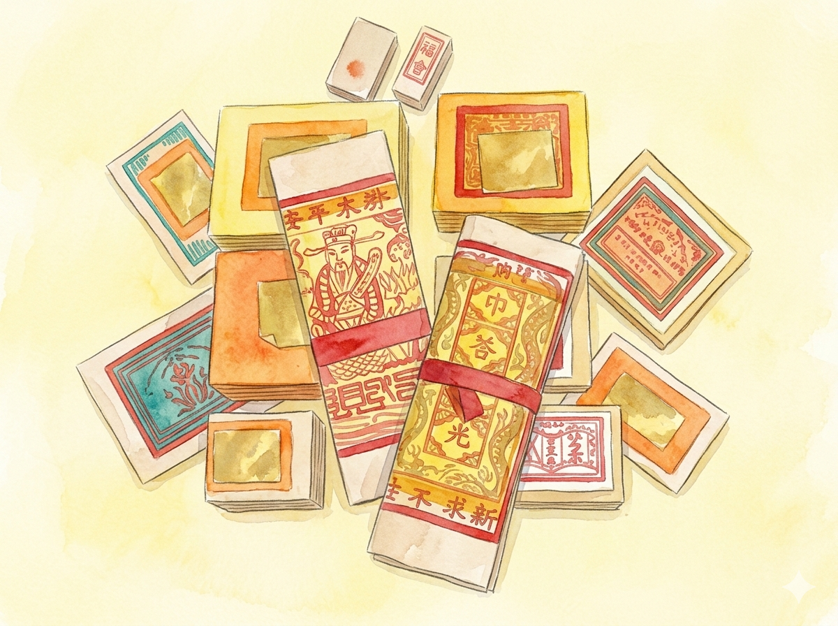 金紙種類全攻略：拜神、祭祖燒哪種？常見金紙圖解與環保禁忌教學 | 台灣宮廟文化網