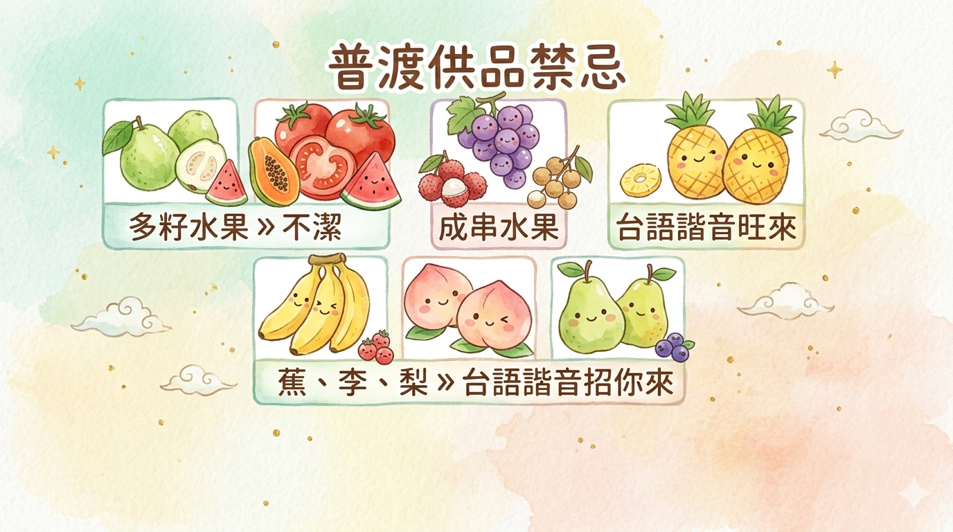 Neatly arranged fruits for offering symbolizing sincere prayers